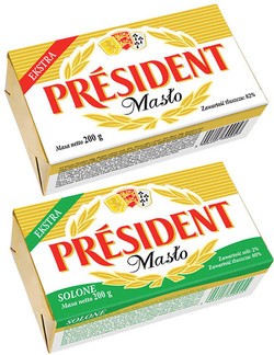 masło president