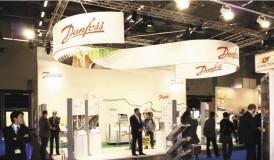Wśród ekspozycji robiących wrażenie na odwiedzających targi znalazło się stoisko znanego producenta pomp, firmy Danfoss