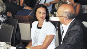 Danuta Pacyna, Wiceprezes Zarządu Lazur (SM) oraz Marian Kasprzak, właściciel firmy Inwestdom