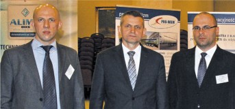 Od lewej: Oktawian Formela, Dyrektor ds. Sprzedaży i Rozwoju; Marek Las, Prezes Zarządu oraz Krzysztof Tchórzka, Kierownik Działu Automatyki w firmie Pro-Wam
