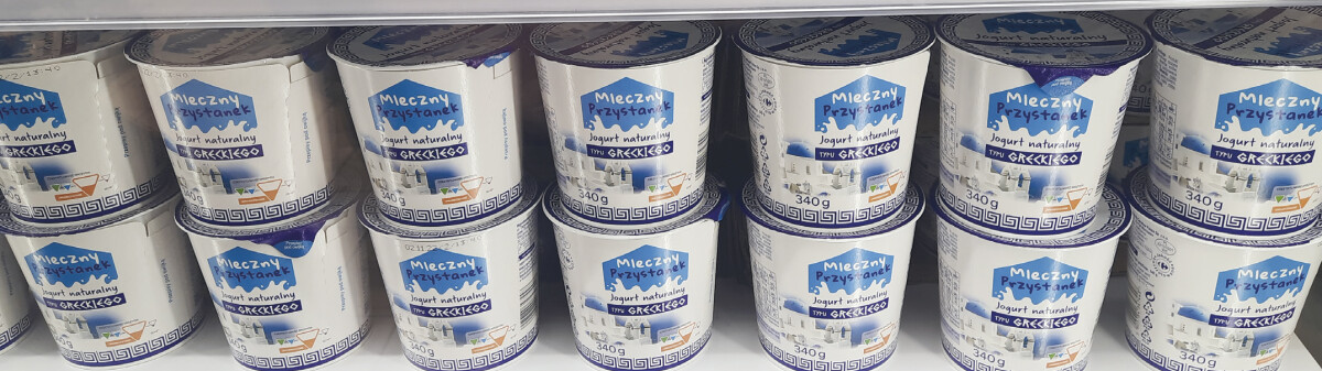 mleczny przystanek jogurt naturalny typu greckiego