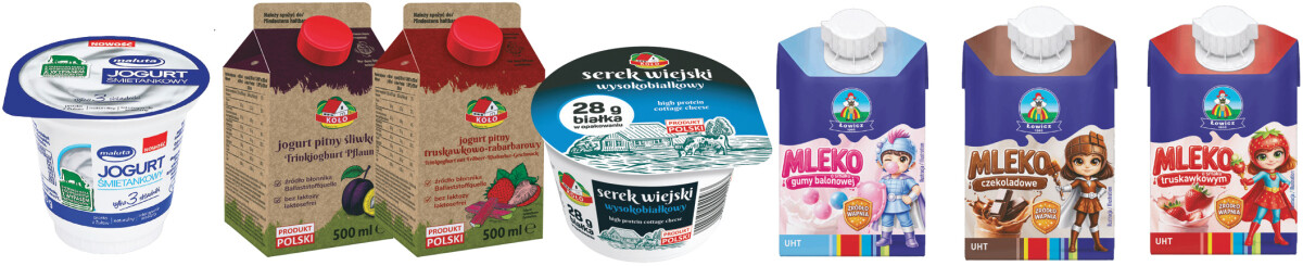 jogurt mleko smakowe serek wiejski