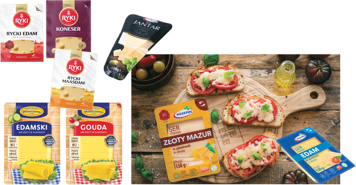 złoty mazur gouda rycki edam koneser maasdam