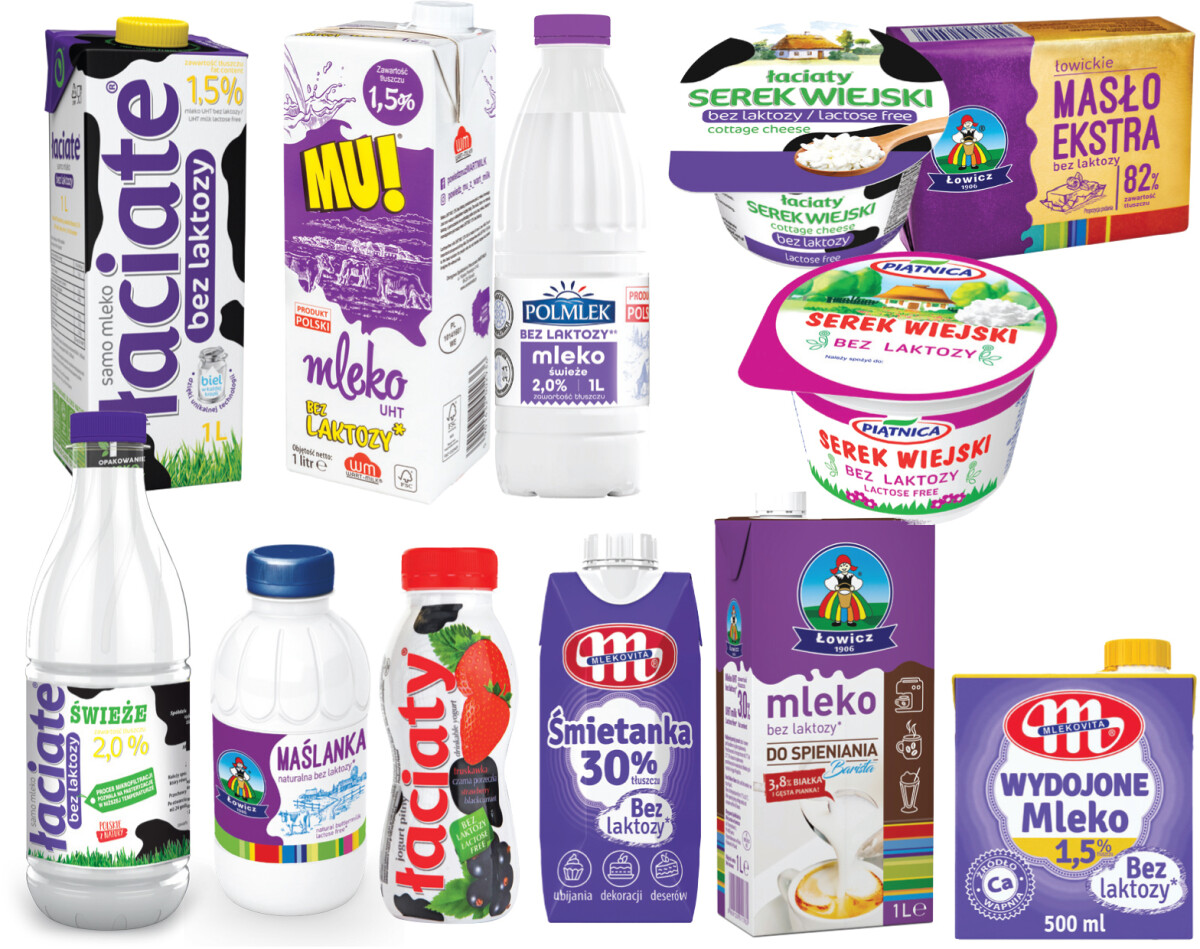 mleko ser masło bez laktozy