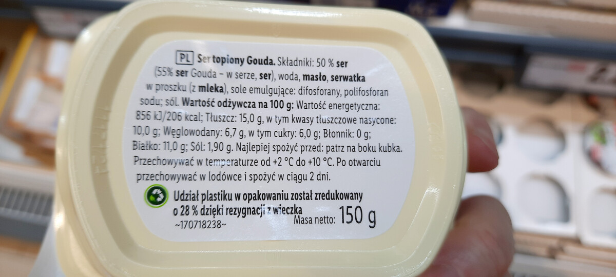 ser topiony gouda skład