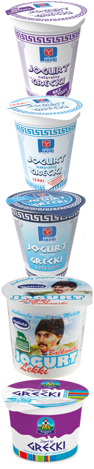 jogurty typu greckiego tureckiego