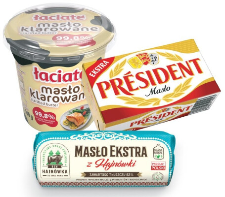 masło łaciate president z hajnówki
