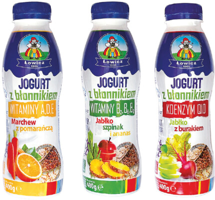 łowicz jogurt z błonnikiem