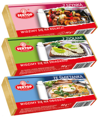 sertop ser topiony z szynką ziołami śmietanką