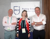 Od lewej: Piotr Kandyba, Aneta Kultys i Wojciech Walesieniuk, firma PGI Polska Grupa Inżynieryjna