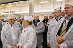 Uroczyste otwarcie zmodernizowanej linii serowarskiej