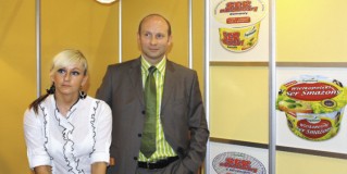 W pawilonie zajmowanym przez firmy mleczarskie spotkaliśmy Grzegorza Marciniaka, Dyrektora Handlowego w firmie Frąckowiak (ZPSiH)