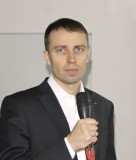 Wsiewołod Serkin, Sale Director w Greiner Packaging z rosyjskiego oddziału firmy podczas prezentacji.