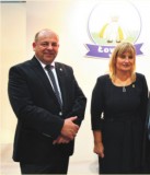 Jan Dąbrowski, Prezes; Małgorzata Wysocka, Wiceprezes ds. Handlu i Marketingu w spółdzielni Łowicz (OSM) 