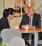 Tadeusz Malczyk, Wiceprezes Zarządu w mleczarni Koło (OSM) oraz Joanna Olszewska, Menedżer ds. Kluczowych Klientów w Tetra Pak