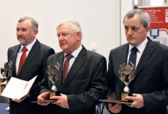 Od lewej: Jerzy Skorek, Prezes Zarządu w spółdzielni Łask (OSM); Witold Dmowski, Prezes Zarządu w spółdzielni Kosów Lacki (OSM) i Adam Mazurowski, Wiceprezes Zarządu w spółdzielni Sierpc (OSM)