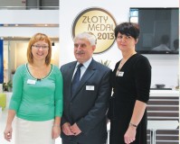 Od lewej: Małgorzata Cebelińska, Kierownik Eksportu; Lech Karendys, Dyrektor Sprzedaży i Ewa Gromadzka, Kierownik Marketingu w spółdzielni Mlekpol (SM)
