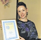 Nagrodę dla najwyżej ocenionego sera z przerostem pleśni odebrała Anna Skrzypiec, Specjalista ds. Komunikacji Marketingowej w mleczarni Lazur (SM)