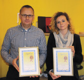 od lewej: Grzegorz Żukowski, Key Account Manager; Magdalena Rudzińska, Specjalista ds. Marketingu w firmie Temar (PPH)