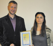 od lewej: Zbigniew Popiesz, Dyrektor Handlowy; Anna Hochherz, Specjalista ds. Marketingu w firmie Lactima